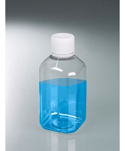 Flacons de laboratoire DENIOS en PET, stériles, transparents, avec graduation, 500 ml, UE : 24 pièces, 281-749