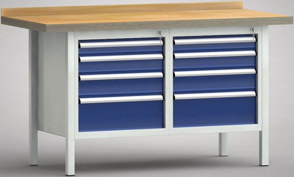 Etabli standard KLW - 1500 x 700 x 840 mm L x P x H, WS177N-1500M40-E7031
