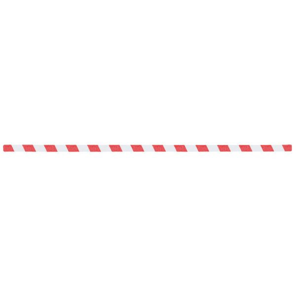 m2 revêtement antidérapant marquage d'avertissement rouge/blanc bandes individuelles 25x1000mm, UE : 10 pièces, M1YV100252
