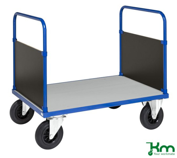 Chariot à plate-forme Kongamek transversal, 2 roues avec freins, 1000 x 700 x 900 mm, série 400, KM433-2B