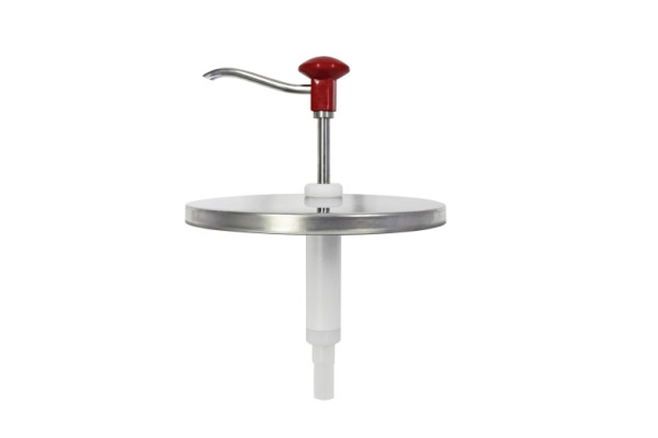 Distributeur doseur Schneider avec bouton poussoir pour seau 5 litres, avec seau en plastique - Ø 220 mm, hauteur : 330 mm, 152496