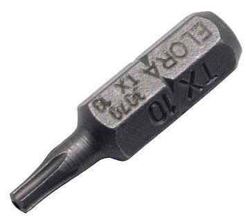 Embout de tournevis ELORA 1/4 ", TORX® avec alésage, 3070, taille: TTX 40, 3070000405200