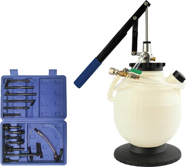 Dispositif de remplissage d'huile professionnel Kunzer avec 18 adaptateurs (capacité 7,5 L), 7OEG18.1