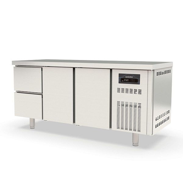 Table réfrigérante Vaiotec TOPLINE 700 / 3 volets GN1/1 avec 2 tiroirs / 2 portes, 10296