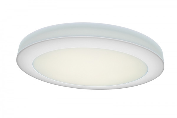 rutec Projekt ASCAR applique murale et plafonnier On / Off, diamètre 435mm, H70mm, 230V, 27W, IP20, 3000K, CRI80 - blanc, PBE121