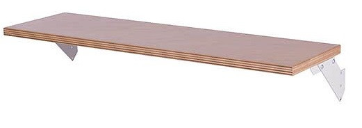 Étagère en bois Bedrunka+Hirth largeur 1250 mm, installation entre colonnes de support, 07.8912.350