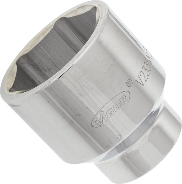 Insert de clé à douille VIGOR, carré creux 20 mm (3/4 pouce), profil à six pans extérieurs, 50 mm, V2335N