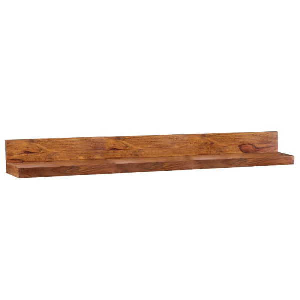 Wohnling étagère murale MUMBAI bois de Sesham massif 160 cm, style maison de campagne, bois véritable, produit naturel, WL1.580