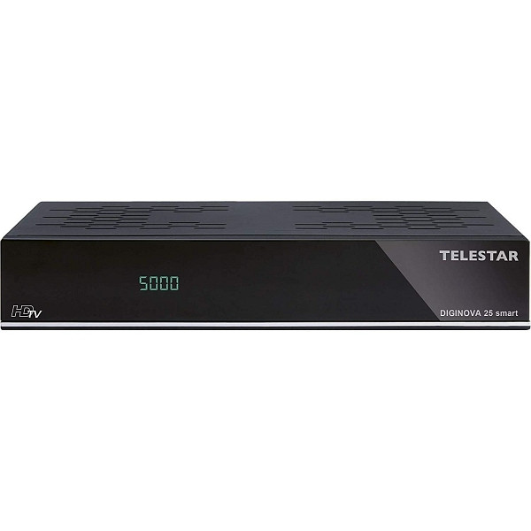 TÉLESTAR DIGINOVA 25 smart avec Smart Voice Kit, Récepteur Full HD, DVB-S2, DVB-T2, DVB-C, Alexa, PVR Ready, HDMI, USB, CI+, 5310525/5400158