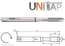 Taraud BAER UNiTap HSSE forme B - M 2 x 0,4 - DIN 371, 110403001