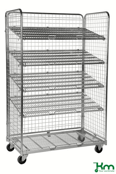 Étagère supplémentaire Kongamek pour conteneur roulant, longueur 1085 mm, largeur 605 mm, KM1091-H