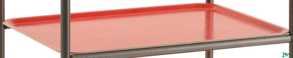Plateau Kongamek 600 x 450 mm, rouge, 3 pcs/paquet, KM60364