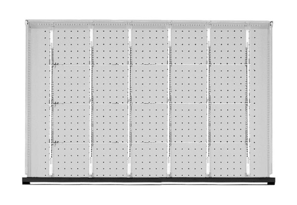 Ensemble de division de tiroir ANKE; pour tiroir 930 x 540 mm (LxP); 1/5 division
