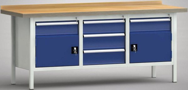 Etabli standard KLW - 2000 x 700 x 900 mm L x P x H (version ERGO), WS247E-2000M40-E7025