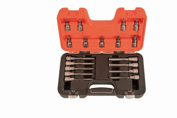 Embouts de tournevis Bahco 1/2", 18 pièces en coffret plastique, Torx, S18TORX