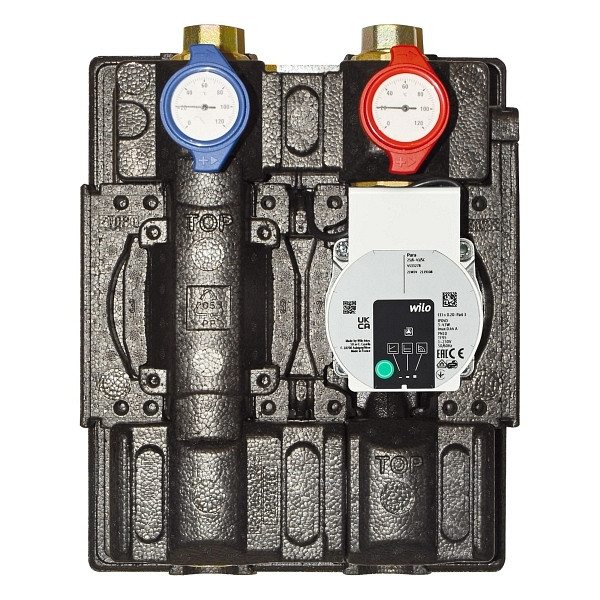 Kit de circuit de chauffage Solarbayer sans mélangeur, pompe HE : Wilo PARA 25/6 SC, 500001701