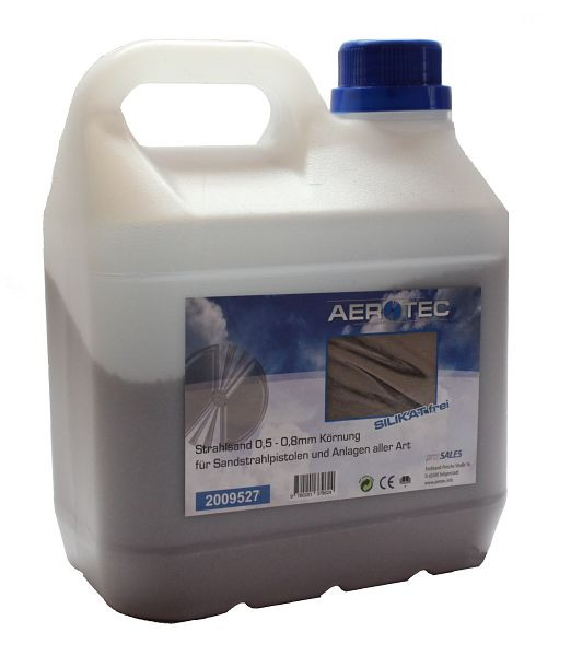 AEROTEC sablage matériel de sablage 1,5 L granulométrie 0,5- 0,8 mm bidon, 2009527