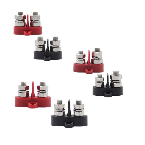 Offgridtec Dual Terminal Stud / Raccordement à vis 2 voies avec plaque isolante amovible 2 x M10 (3/8"), 8-01-013355-002