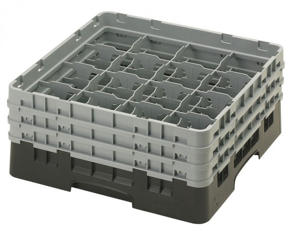 Panier de lavage Cambro 16 compartiments Camrack® Hauteur: 17 cm Noir, SU: 3 pièces, 16S638110
