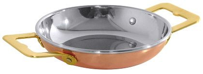 Poêle à paella Contacto en cuivre/acier inoxydable, 8766/120
