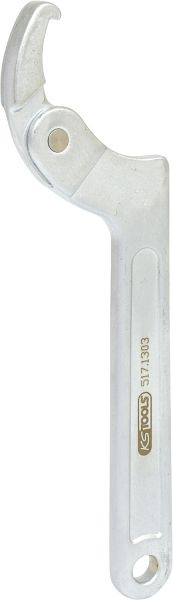 Clé à crochet articulée KS Tools avec nez, 32-76 mm, 517.1303