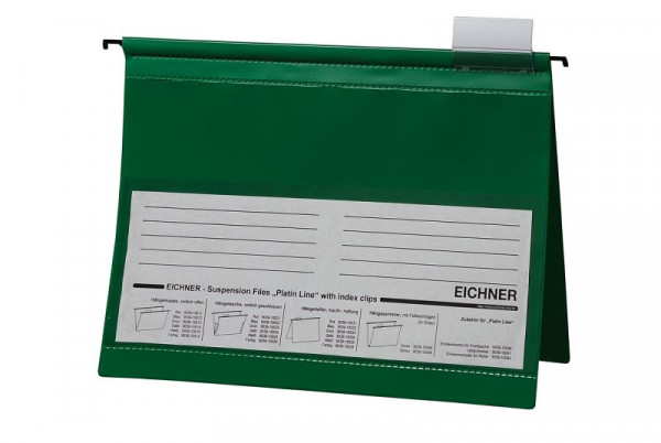 Eichner Platin Line dossier suspendu en PVC, vert, UE : 10 pièces, 9039-10033