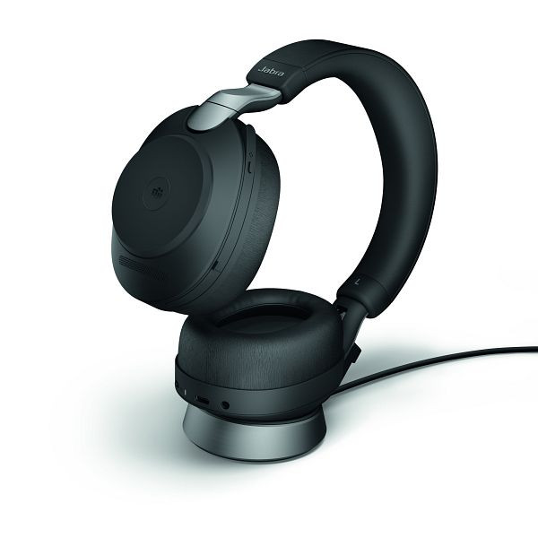 Jabra Evolve2 85 Microsoft Softphone Stéréo Base Noir, USB-C, 28599-999-889