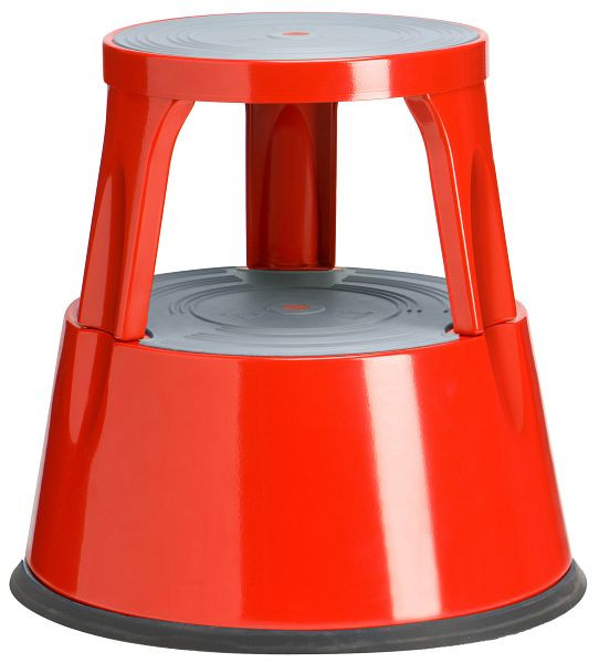 Tabouret à roulettes Twinco 6300 TWIN STEEL, rouge, 6300-4