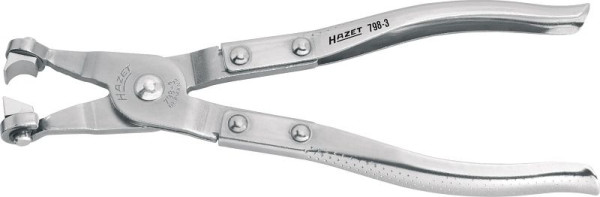 Pince pour colliers de serrage Hazet, surface : nickelée, longueur : 206 mm, pièce de rechange : 798-03/6, 798-3