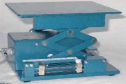 Ascenseur de laboratoire électronique JUCHHEIM, 200 x 230 mm, revêtement par poudre, avec butées réglables, 02297/EV