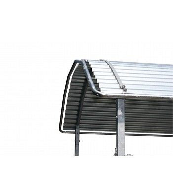 Barre de protection de bord de toit Growi tout autour, pour rack cuboïde 2 x 2 m, 10052840