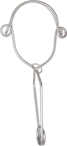 Crochet de fixation Kratos en acier inoxydable double effet avec largeur d'ouverture de 110 mm, FA5021011