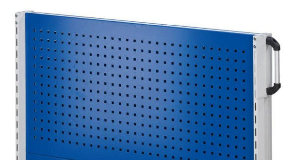Panneau en tôle perforée ANKE; 724 x 600 mm (LxH); RAL 5010; Perforation carrée 10x10 mm; Perforation carrée de 10 mm, entraxe de 38 mm, 960.938