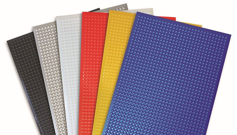 Ergomat Infinity Bubble Red salle blanche + tapis anti-fatigue, longueur 180 cm, largeur 60 cm, IN60180-R