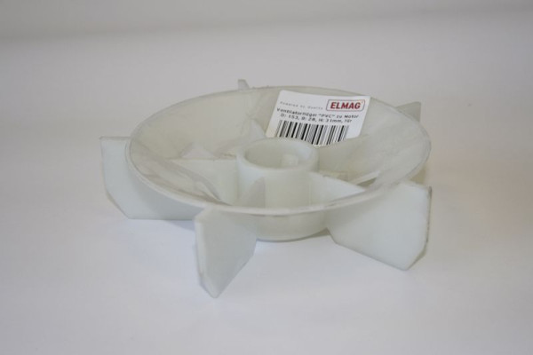 Pale de ventilateur ELMAG 'PVC' pour moteur, Ø: 153, largeur: 28, hauteur: 31mm pour modèles MEISTER 600 et PL 600 & 840, 9100727