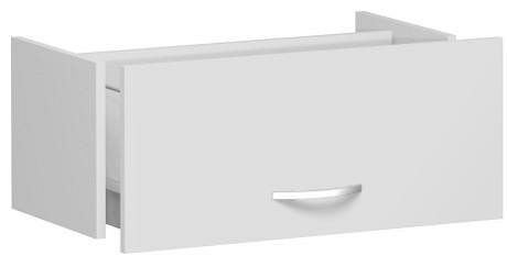 tiroir à dossiers suspendus geramöbel pour largeur d'armoire 800 mm, sans butée d'arrêt, pour 2e, 3e ou 4e hauteur de dossier, 1 hauteur de dossier, gris clair, S-381705-L