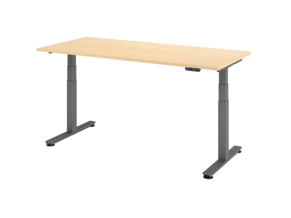 Hammerbacher bureau assis-debout électrique 180x80cm érable, VXDSM19/3/G