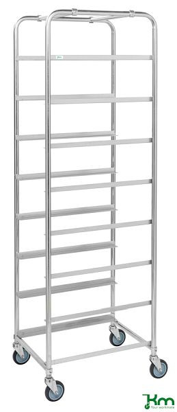 Chariot à caisses Kongamek pour 8 bacs Euro d'une hauteur maximale de 210 mm, KM164