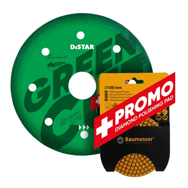 Disque à tronçonner diamanté Distar 1A1R 115x22,23 Green Cut, 10179023013