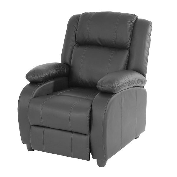 Mendler TV fauteuil inclinable fauteuil inclinable Lincoln, simili cuir, noir, 31576