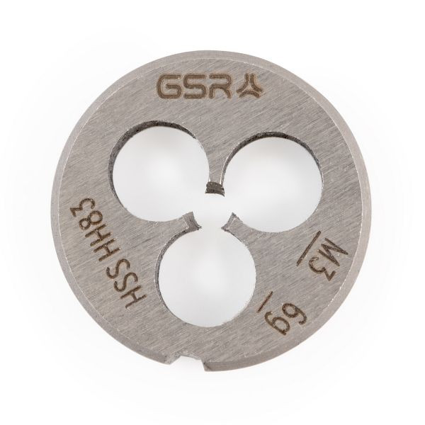 Filière GSR DIN EN 22568 (DIN 223) filetage métrique à droite HSS M 1, 00402010