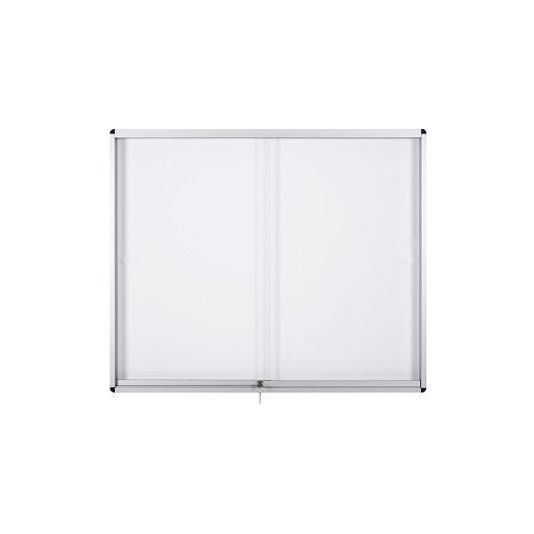 Vitrine d'intérieur magnétique Bi-Office avec portes coulissantes 8xA4, VT690209160