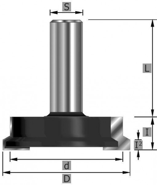 Coupe-colle pour tiroir Edessö HW, A: 25,4, B: 12,7, C: 8, 121025408