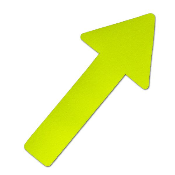 m2 revêtement antidérapant information marquage signal couleur flèche jaune 130x280mm, UE : 10 pièces, M1HV10P1