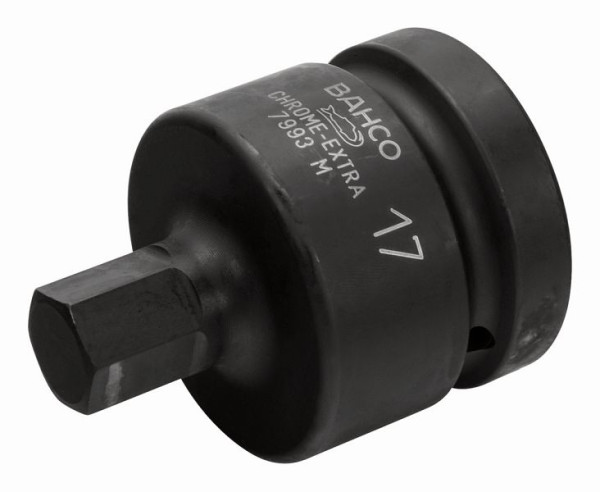 Embout de tournevis mécanique Bahco 1", six pans, SW 17 mm, 7993M0170