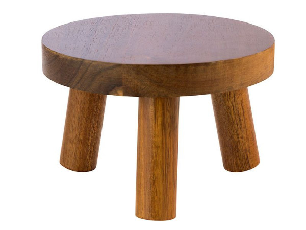Support de buffet APS, Ø 15 cm, hauteur : 10 cm, bois d'acacia, 33255