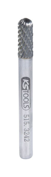 KS Tools Fraise à rouleau HM forme C, 6 mm, 515.3242