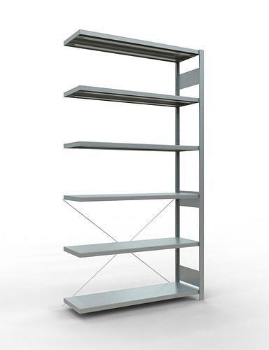 Rayonnage à étagères Schulte, panneau supplémentaire, 6 niveaux de rangement, traverse, charge du compartiment 250 kg, 1306 x 436 x 2500 mm, 278764