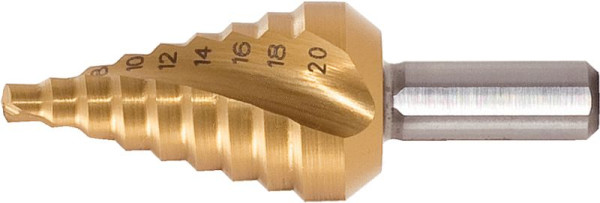 KS Tools Foret étagé HSS-TiN extra court, diamètre 4-12 mm, 9 étapes, 330.2374