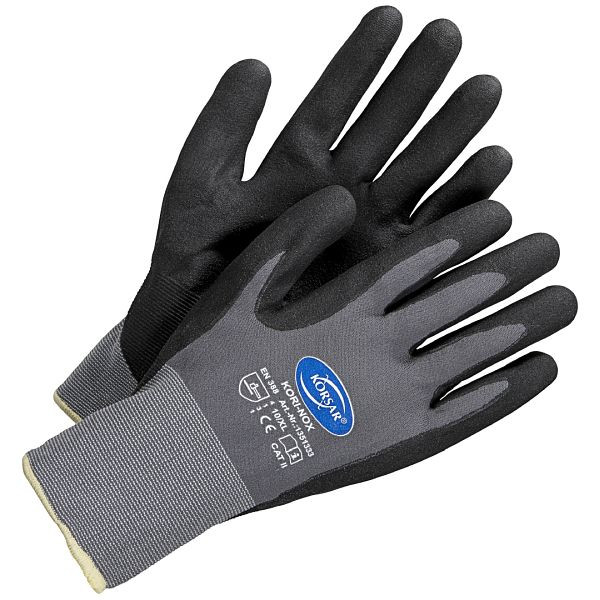 Korsar Kori-Nox gris-noir, lot de 12 paires, taille: 11, 1351333011